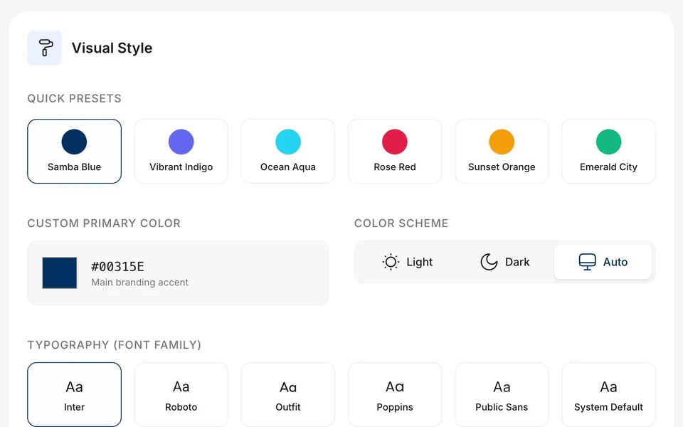 Samba Branding & Themes
